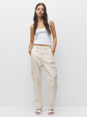 Loosefit Pantaloni cu buzunare de la Pull&Bear pe bej