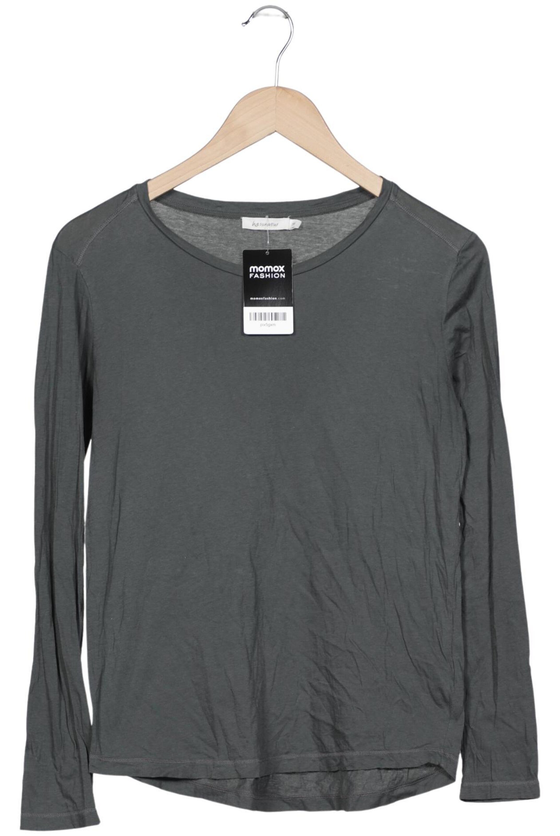 hessnatur Top & Shirt in S in Grey: front