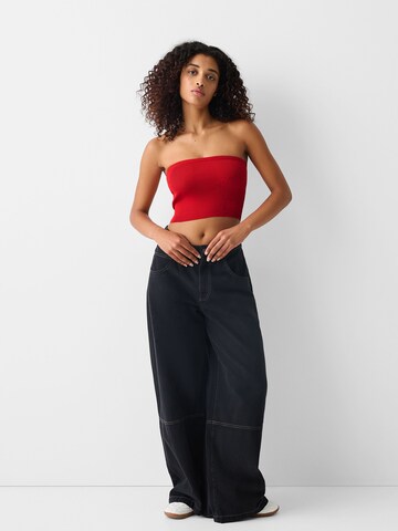 Haut Bershka en rouge