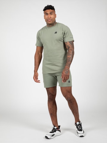 Slimfit Pantaloni 'Leon' di Gorilla Wear in verde