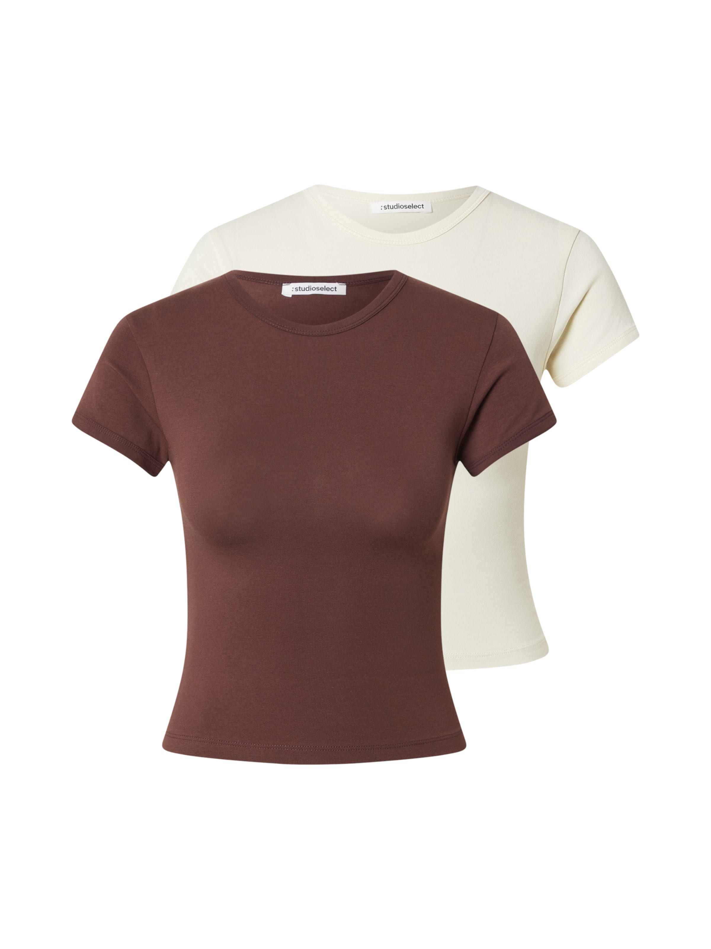 studioselect Μπλουζάκι 'Inga' σε καφέ: μπροστά