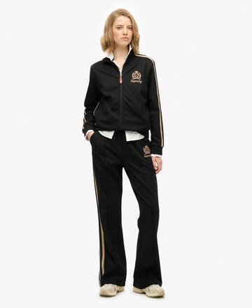 Superdry Sweatvest 'Country Club' in Zwart