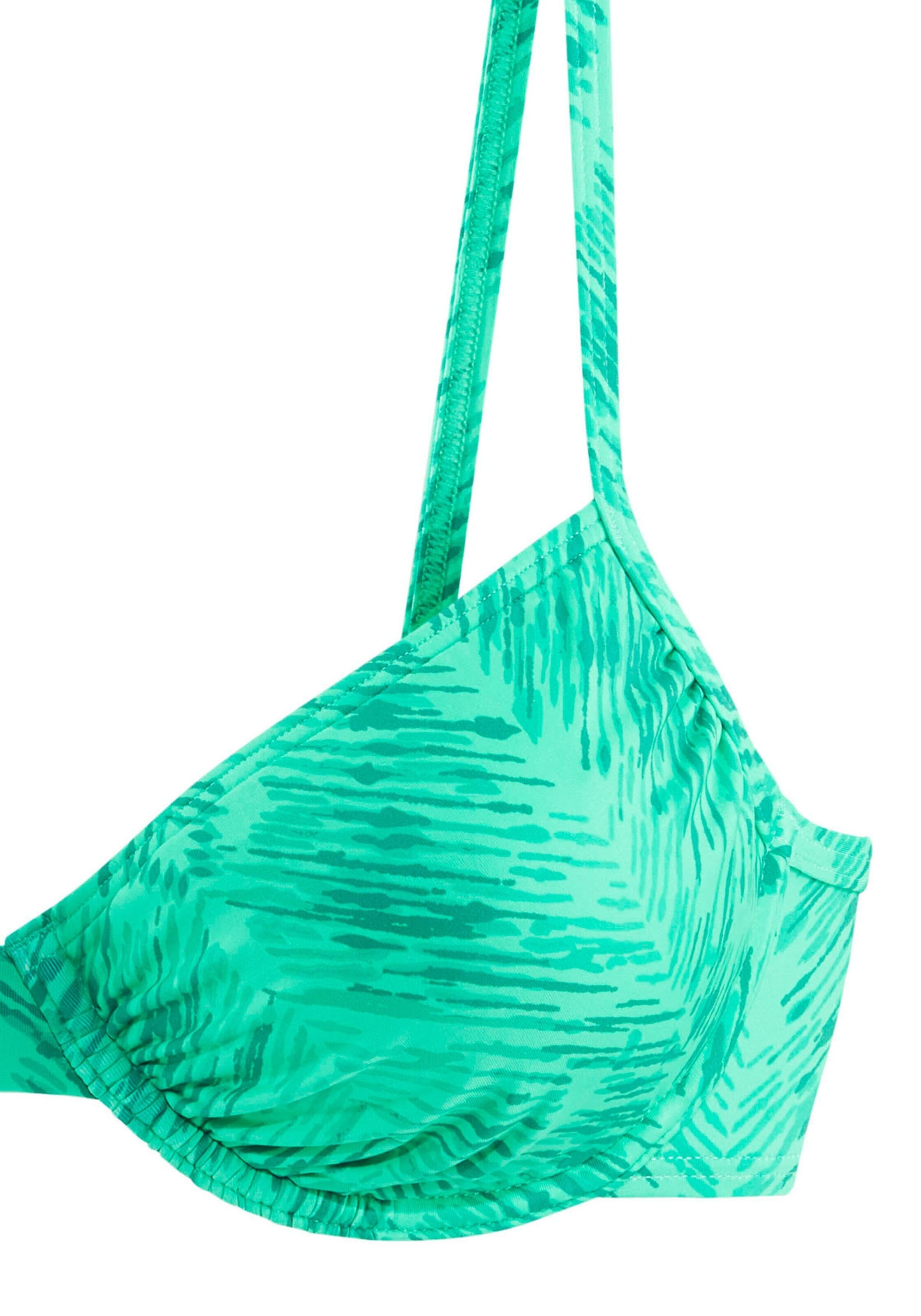 JETTE Бюстгальтер под футболку Верх бикини в Зеленый