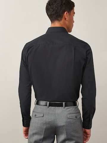 Next Slim fit Business Shirt in Black