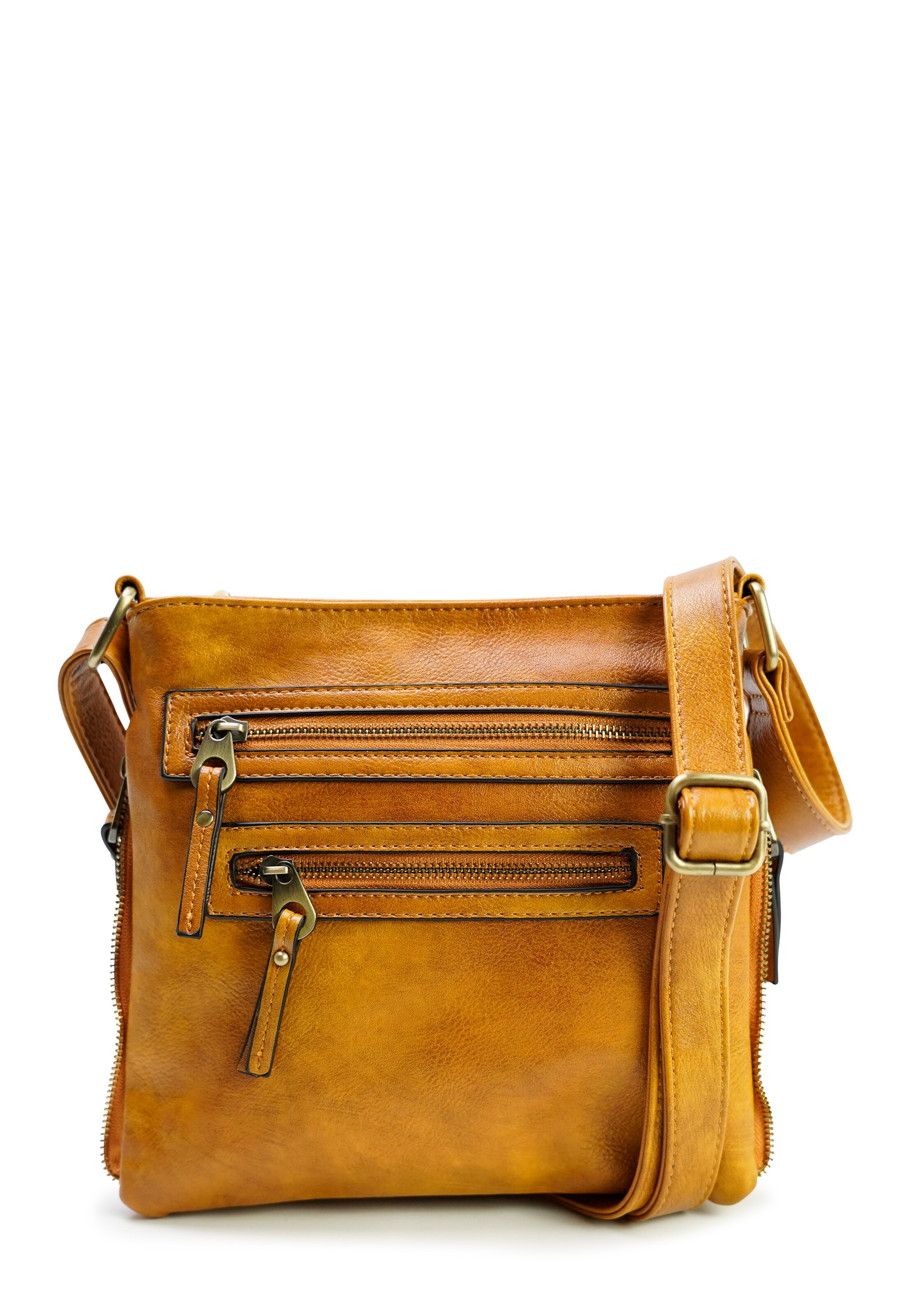 HARPA Crossbody Bag 'Loxley' in Brown: front
