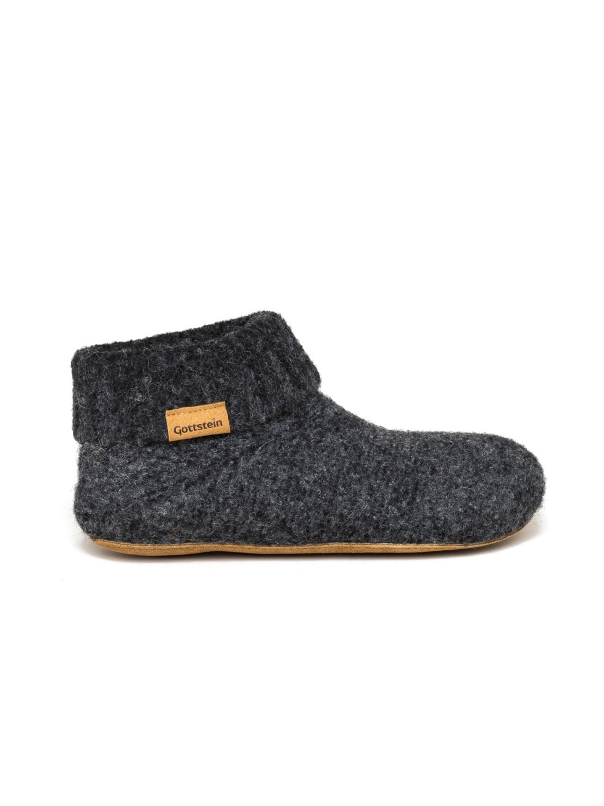 Gottstein Slippers 'Hüttenschuhe Knit Boot' in Black