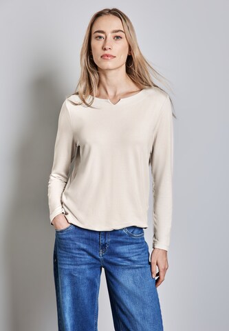 STREET ONE Shirt in Beige: Vorderseite
