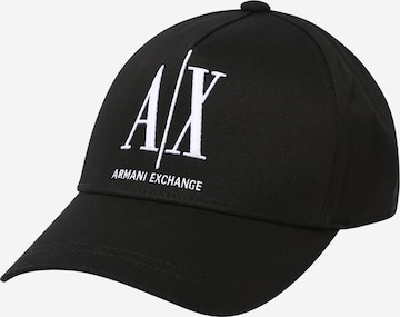 ARMANI EXCHANGE - Gorra en negro: frente