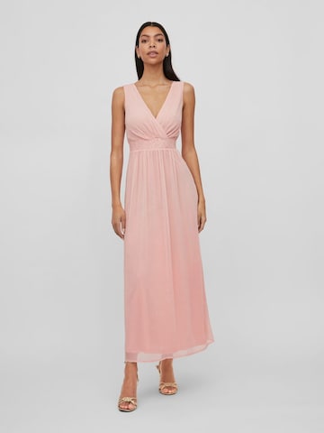 VILA Společenské šaty – pink: přední strana