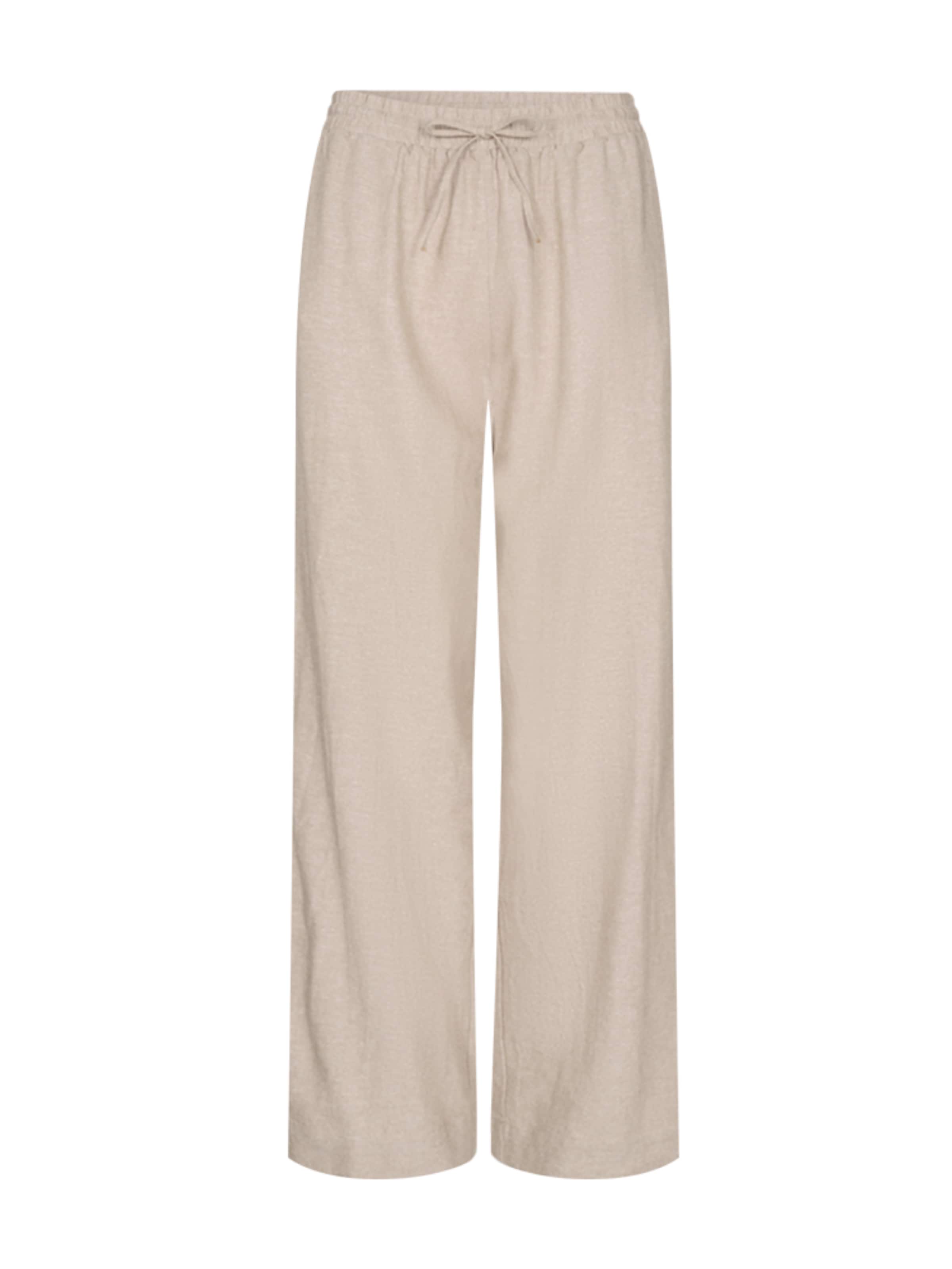 Freequent Regular Pants 'FQ-Lava broek Sand' in Beige: front
