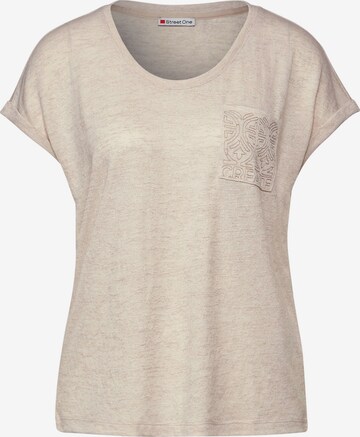 STREET ONE Shirt in Beige: predná strana