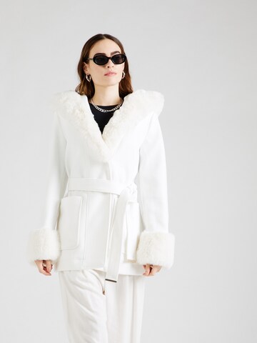 River Island Between-Seasons Coat in Beige: front