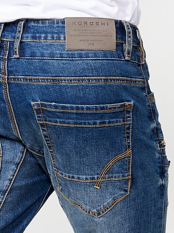 Regular Jeans cargo KOROSHI en bleu