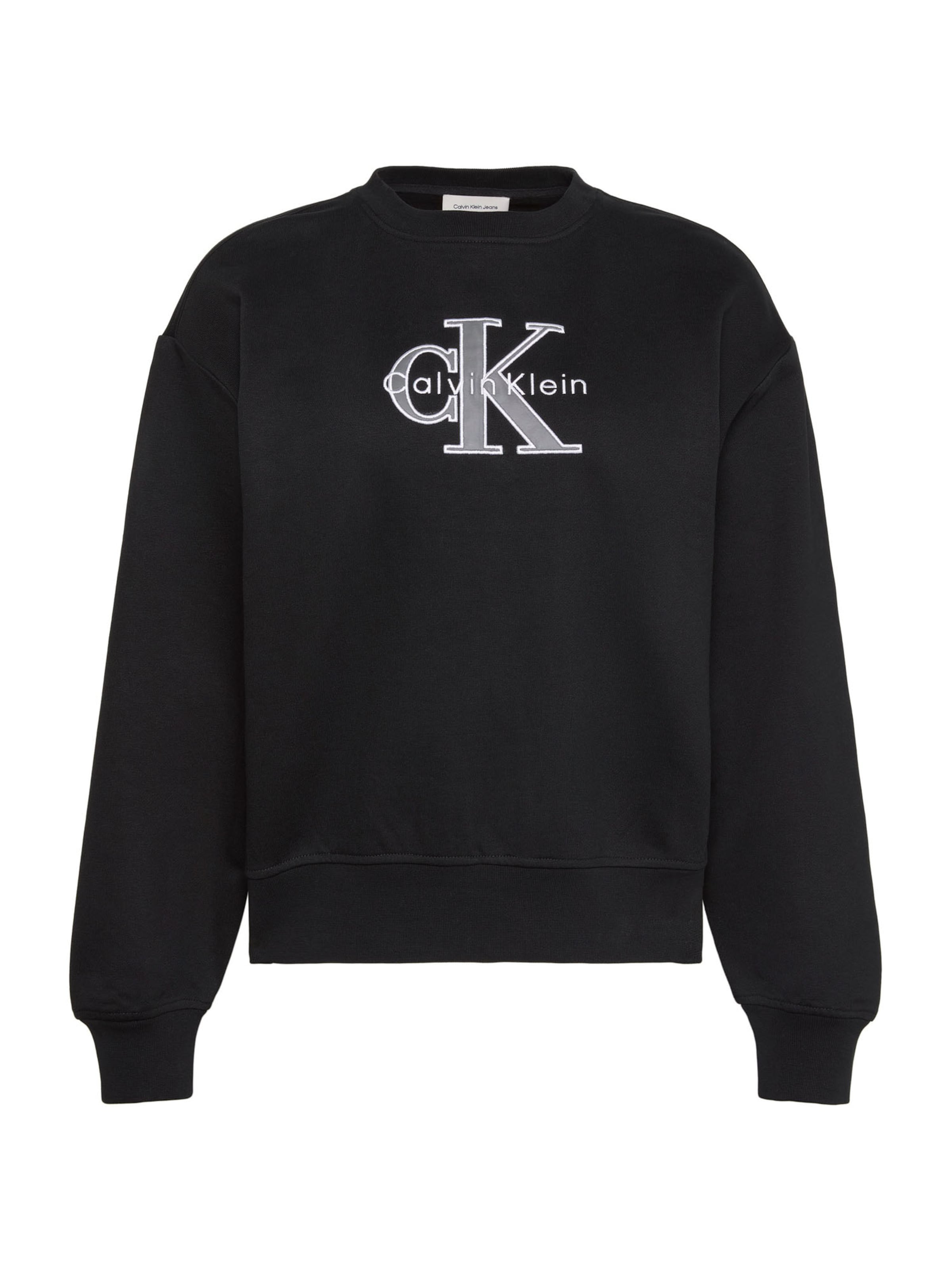 Calvin Klein Jeans Collegepaita värissä musta: etupuoli