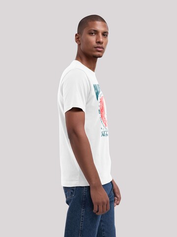 T-Shirt 'California Skull Summer Vibes' F4NT4STIC en blanc