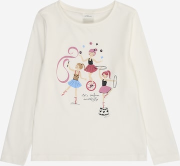 T-Shirt s.Oliver en blanc : devant