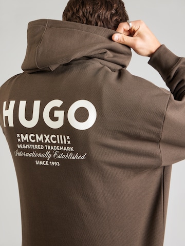 HUGOSweater majica 'Nazardo' - smeđa boja