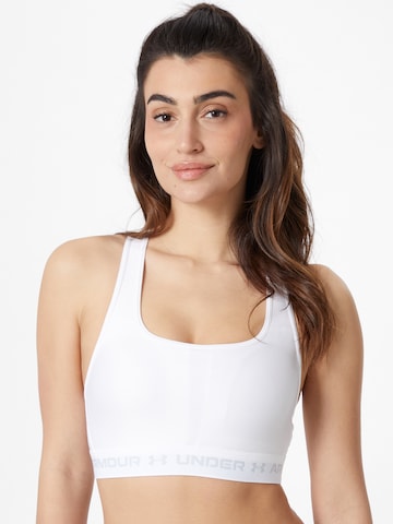 UNDER ARMOUR Bralette Sports Bra in White: front