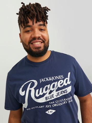 Jack & Jones Plus Shirt in Blauw