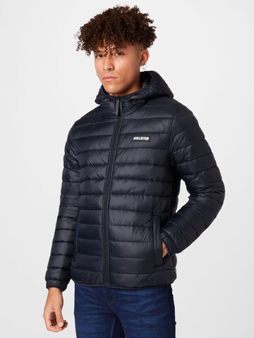 Veste mi-saison HOLLISTER en noir : devant