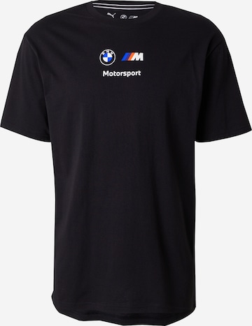 PUMA Majica 'BMW Essentials' | črna barva: sprednja stran