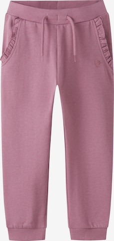 NAME IT Tapered Housut 'NMFVima' värissä lila: etupuoli