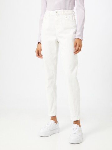 PIECES Tapered Jeans in White: front