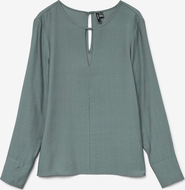 VERO MODA - Blusa en verde: frente