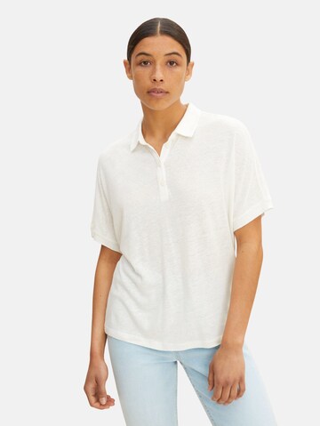 TOM TAILOR Shirt in White: front