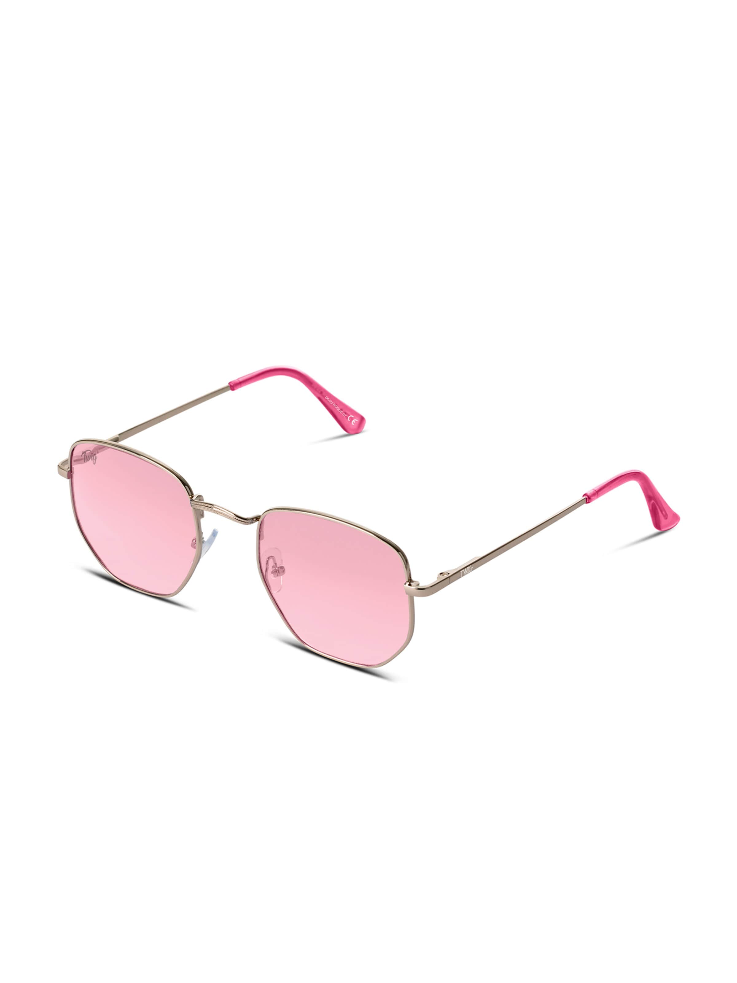 TWIG Concept Milano Okulary przeciwsłoneczne 'Roque' w kolorze różowy: przód