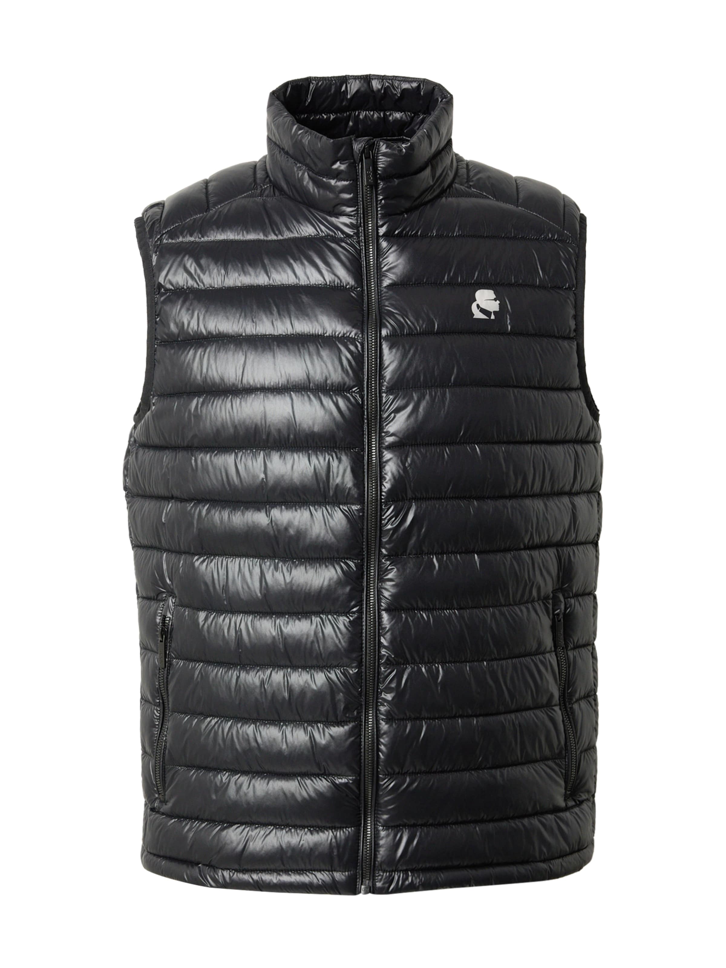 Karl Lagerfeld Γιλέκο σε μαύρο: μπροστά