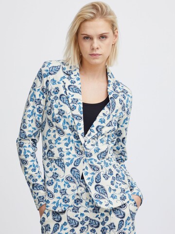 ICHI Blazers 'Kate' in Blauw: voorkant