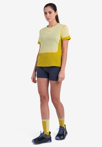 ICEBREAKER - Camiseta funcional 'Energy Wind' en amarillo