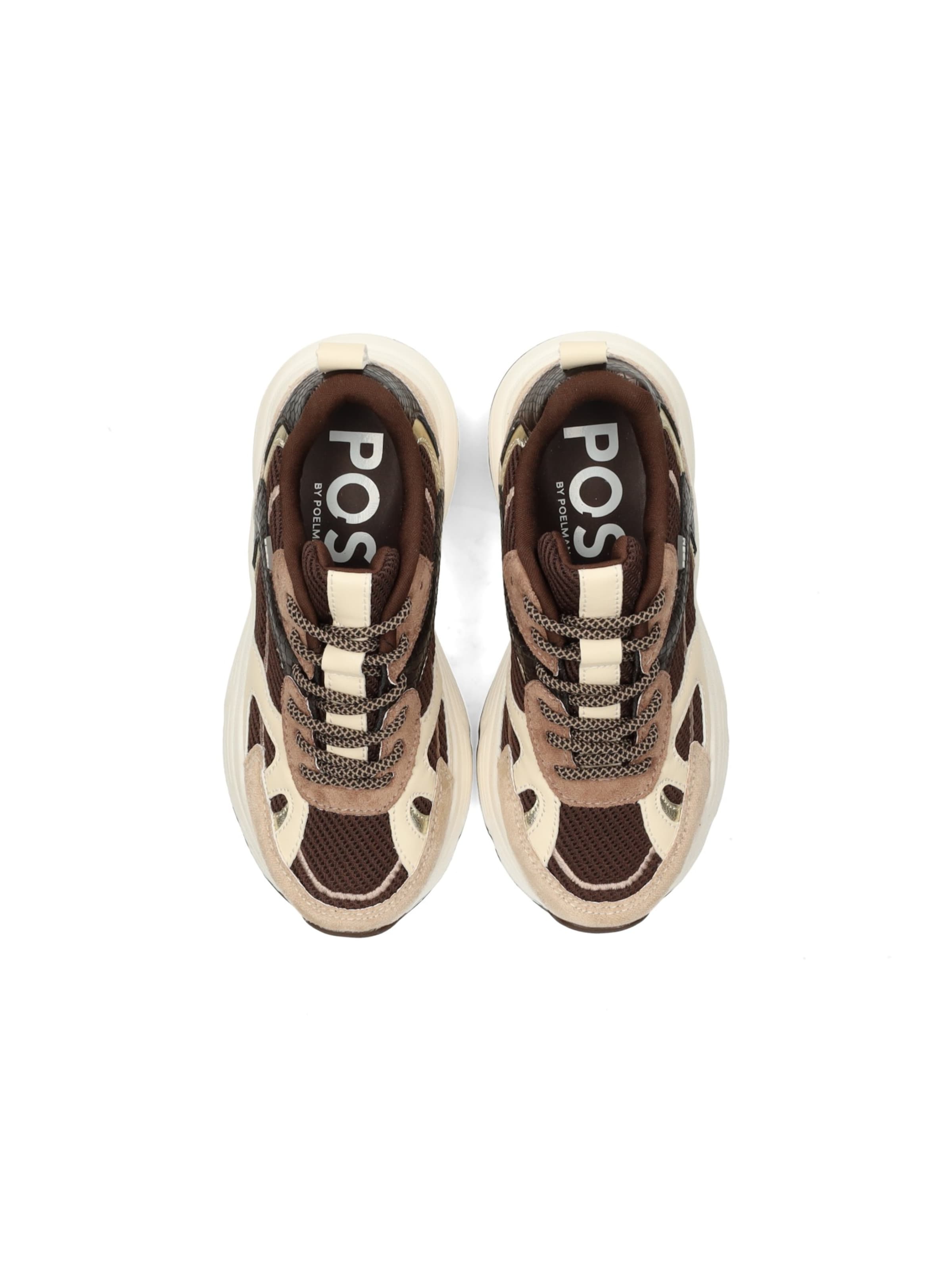 POSH by Poelman Sneakers 'AYOKI' in Bruin