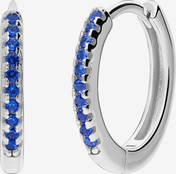 Boucles d'oreilles Lucardi en argent : devant