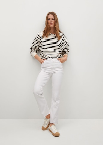 MANGO Boot cut Jeans 'Sienna' in White