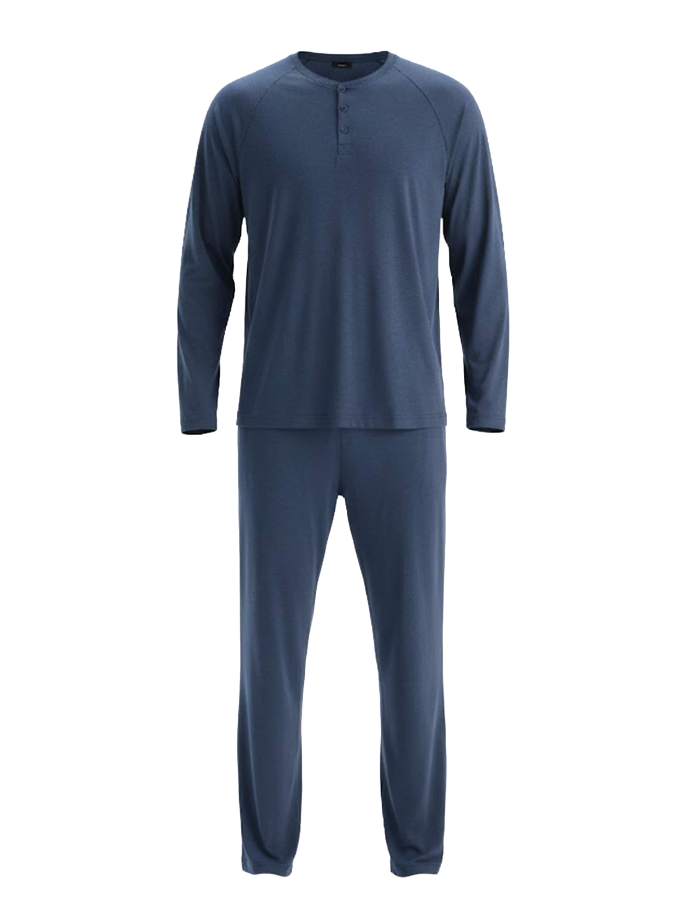 Dagi - Pijama largo en azul: frente