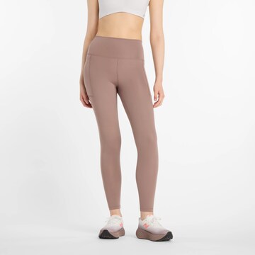 new balance Skinny Sports trousers 'Harmony' in Beige: front