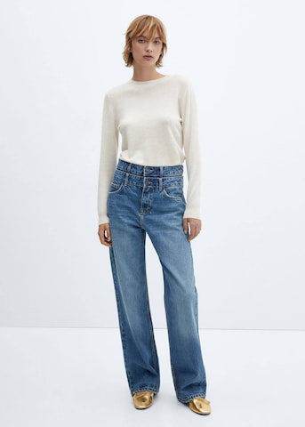 MANGO Wide Leg Jeans 'Doro' in Blau