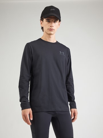 UNDER ARMOUR Functioneel shirt in Zwart: voorkant