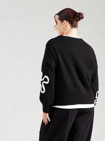 ONLY Carmakoma Pullover 'CARDaisy' in Schwarz