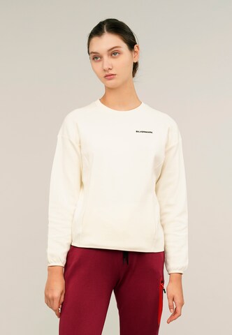 GIORDANO Sweatshirt 'Silvermark' in White: front