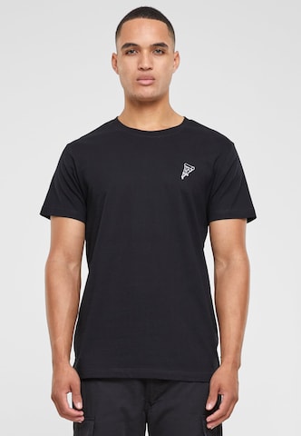 T-Shirt 'Pizza' Mister Tee en noir : devant