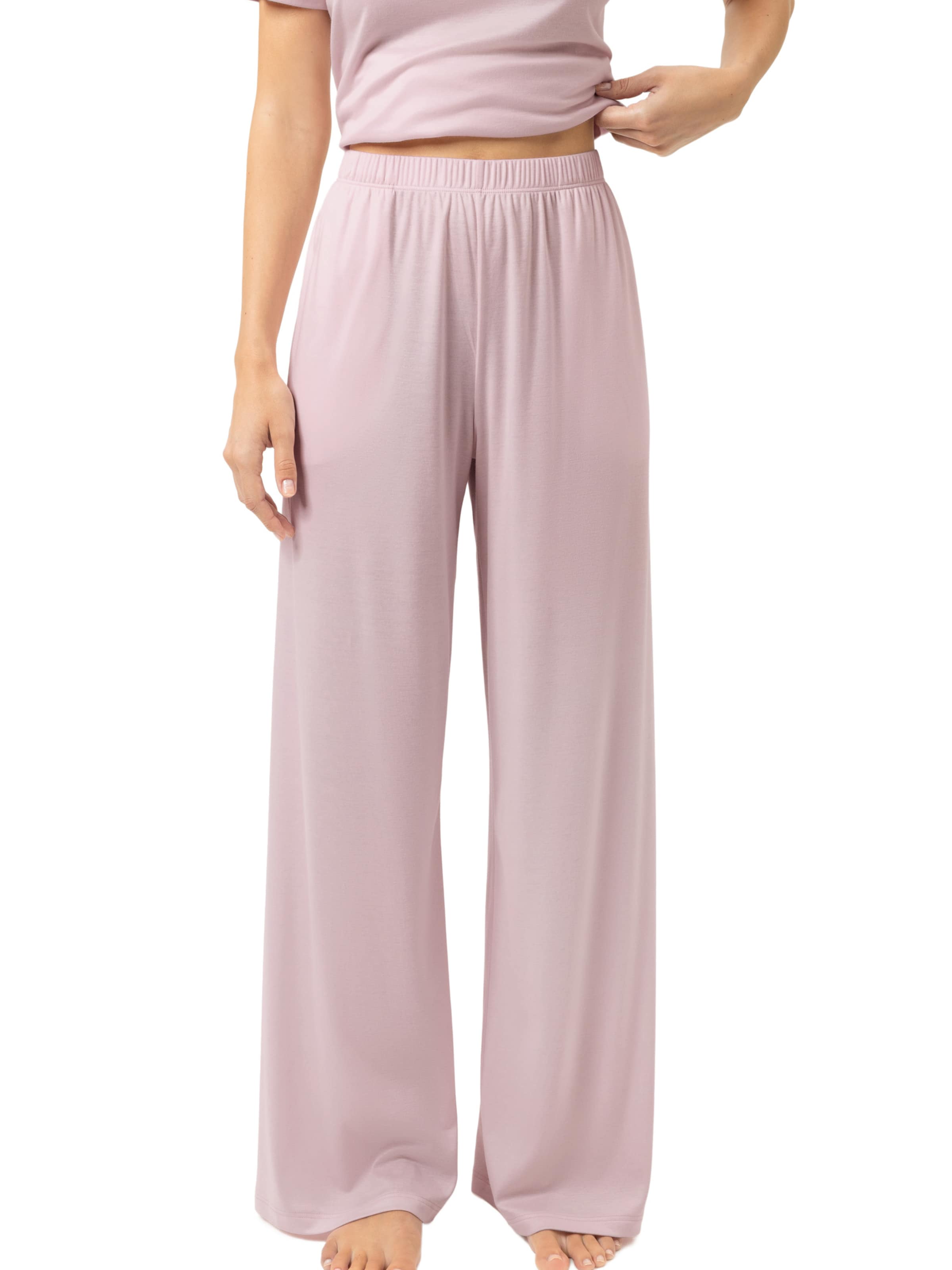 Pantalon de pyjama Mey en rose : devant