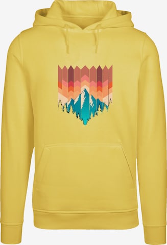 F4NT4STIC Sweater 'Berg Sonnenuntergang' in Yellow: front