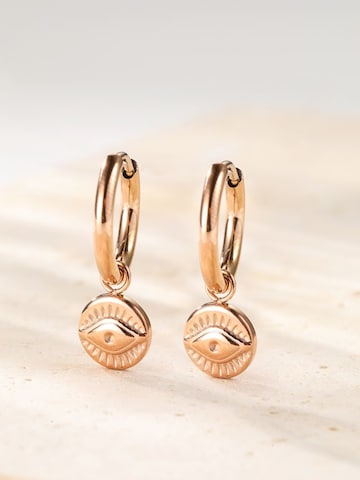 Orecchini 'Lucky Gaze' di Hey Happiness in oro