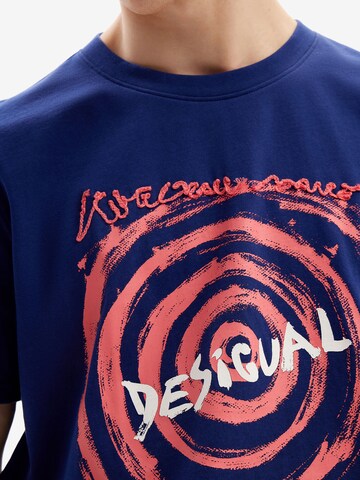 Desigual Тениска в синьо