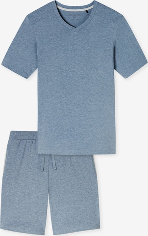 Pyjama court ' Modern Nightwear ' SCHIESSER en bleu : devant