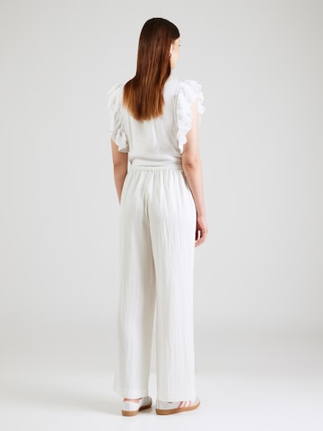 Gina Tricot Wide Leg Suorat housut värissä valkoinen
