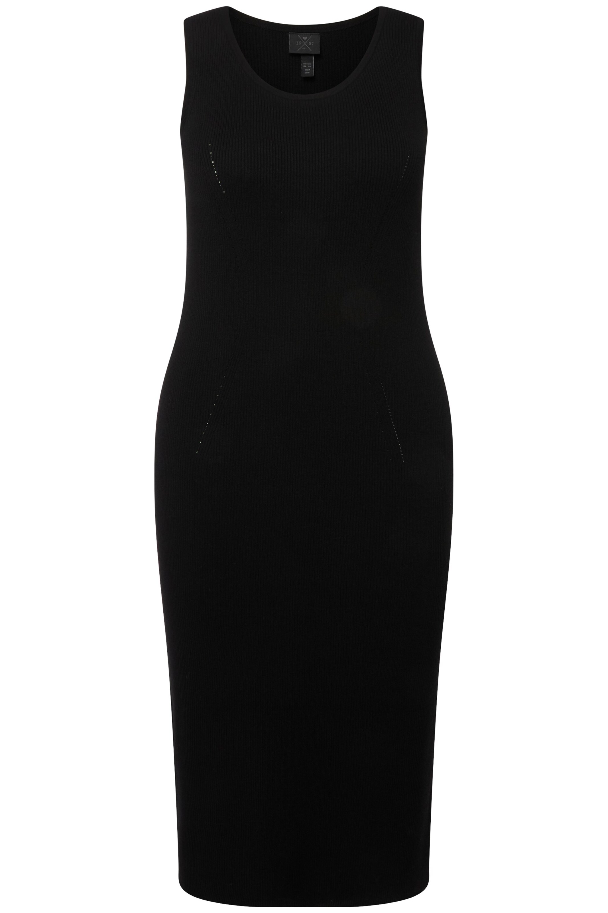 Ulla Popken Jurk in Zwart: voorkant